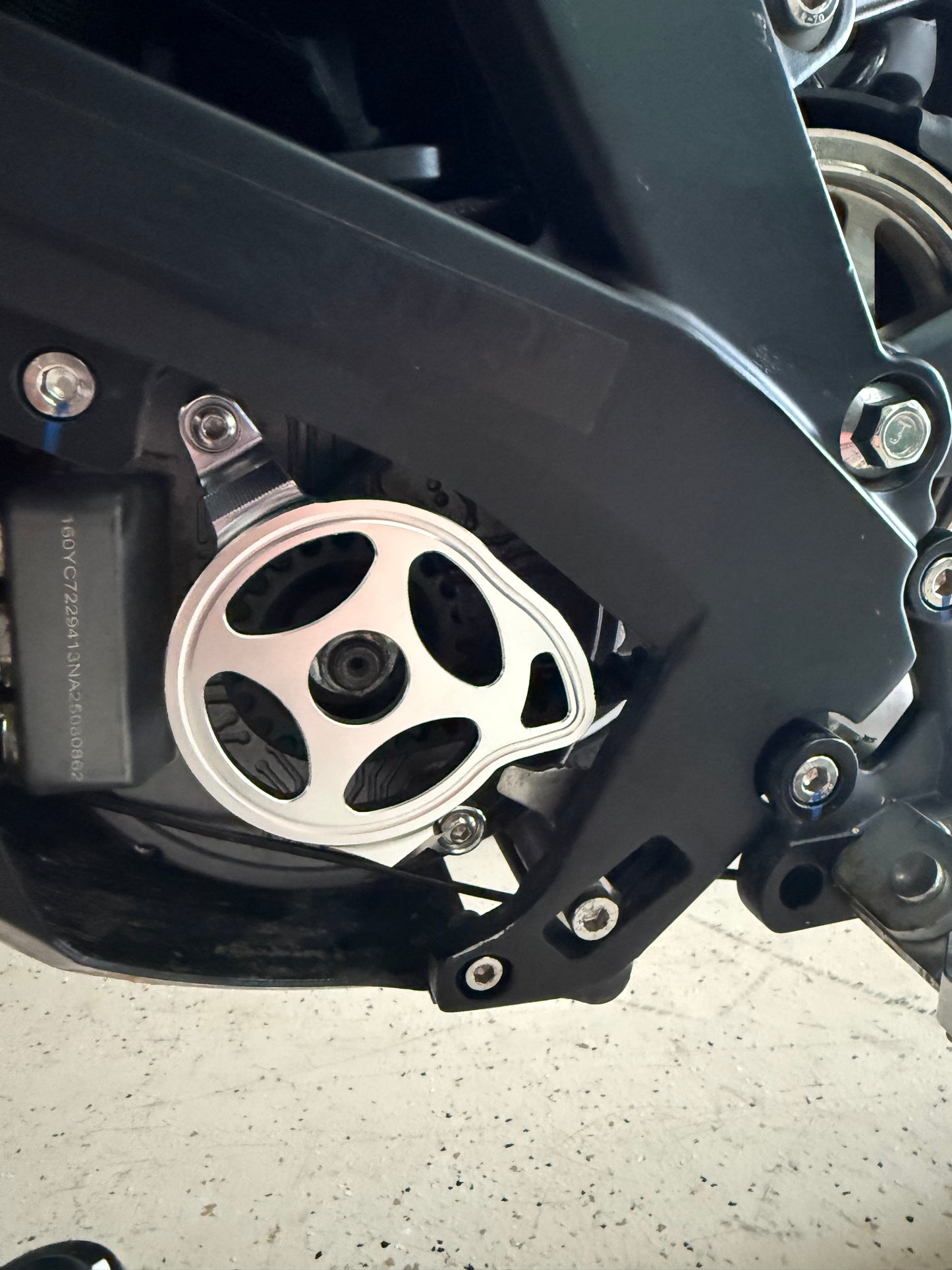Chrome metal motor cover for 79bike/surron LBX/eride